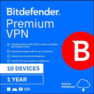 Bitdefender Premium VPN | 10 Device | 1 Year